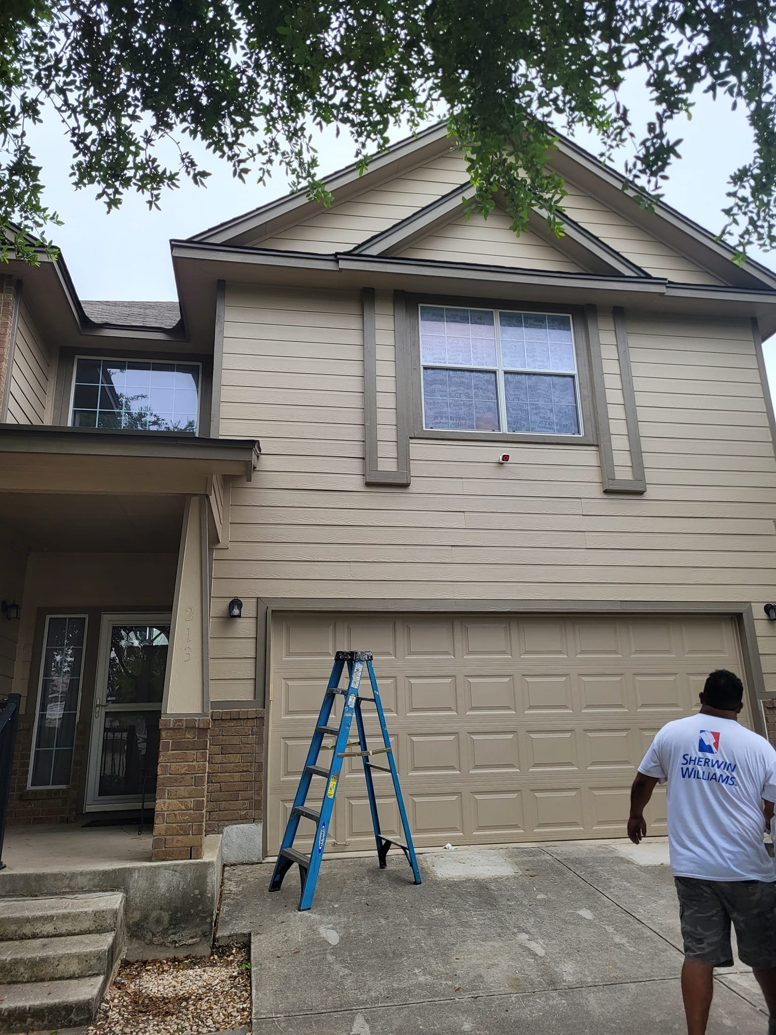 Exterior Painting for a 2 story house